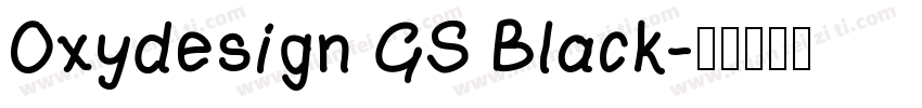 Oxydesign GS Black字体转换